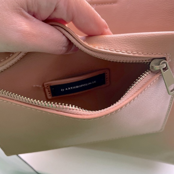 Anthropologie PU Leather Bucket Bag - Picture 3 of 6